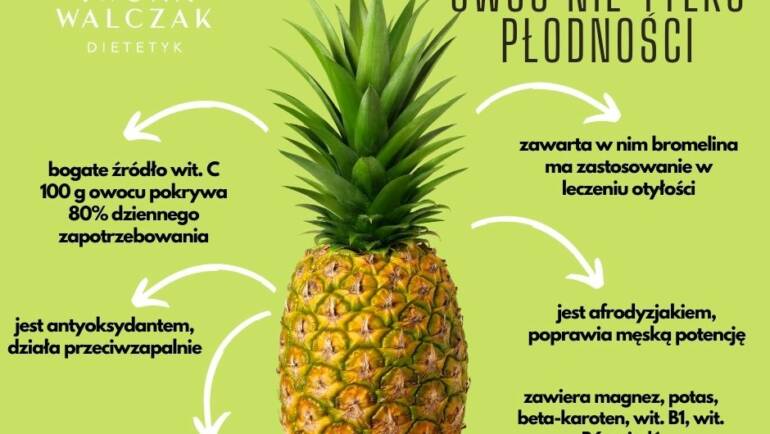 Dieta nie tylko dla płodności, czyli rzecz o ananasie